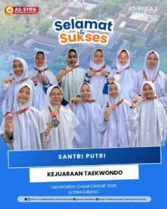smpit assyifa boarding school wanareja juara taekwondo 1