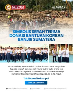smpit as syifa boarding school wanareja donasi bencana sumtra aceh